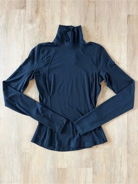 Lululemon Black Long-Sleeve Turtleneck Top - Women